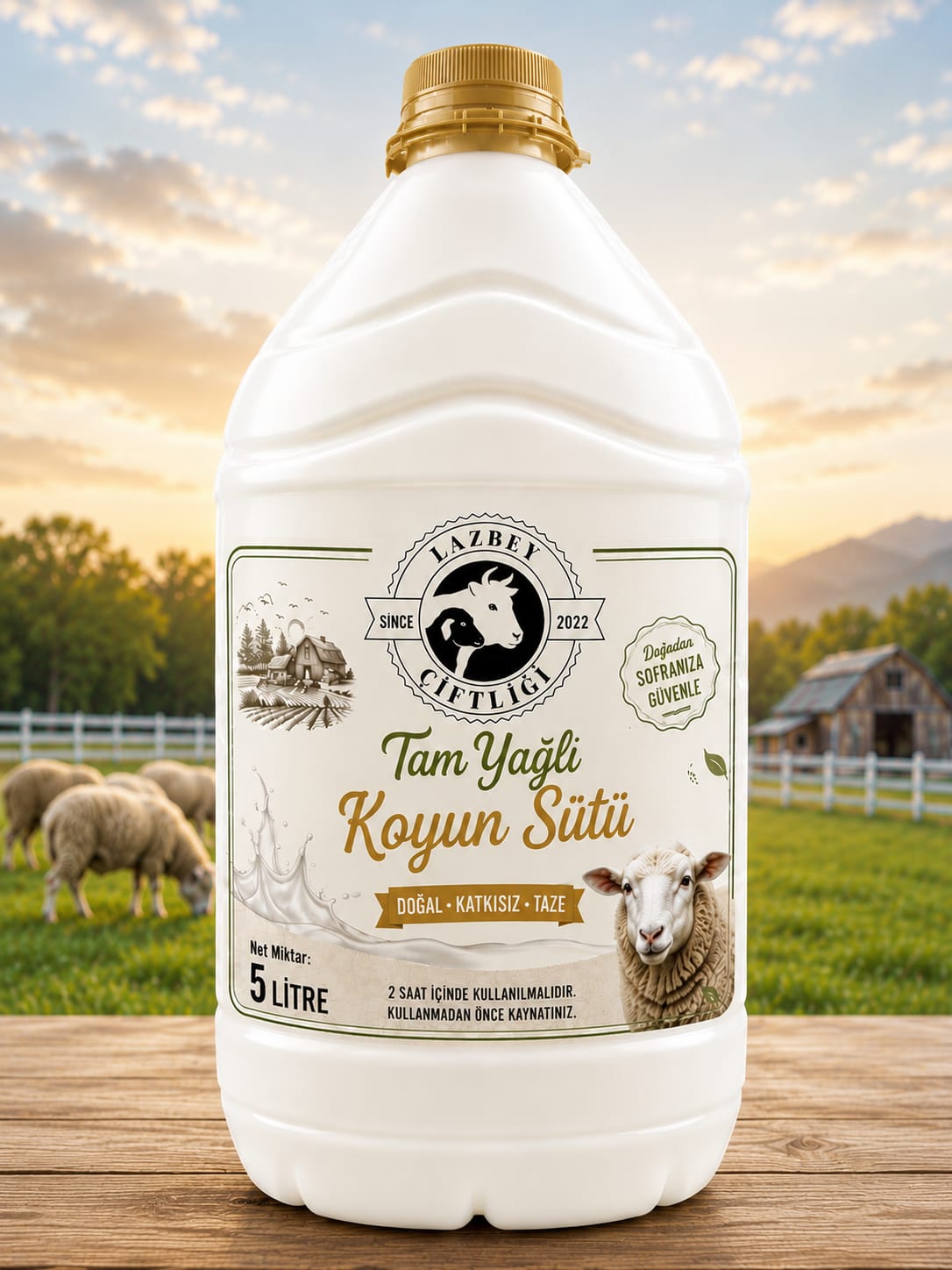 İstanbul koyun sütü 5 litre
